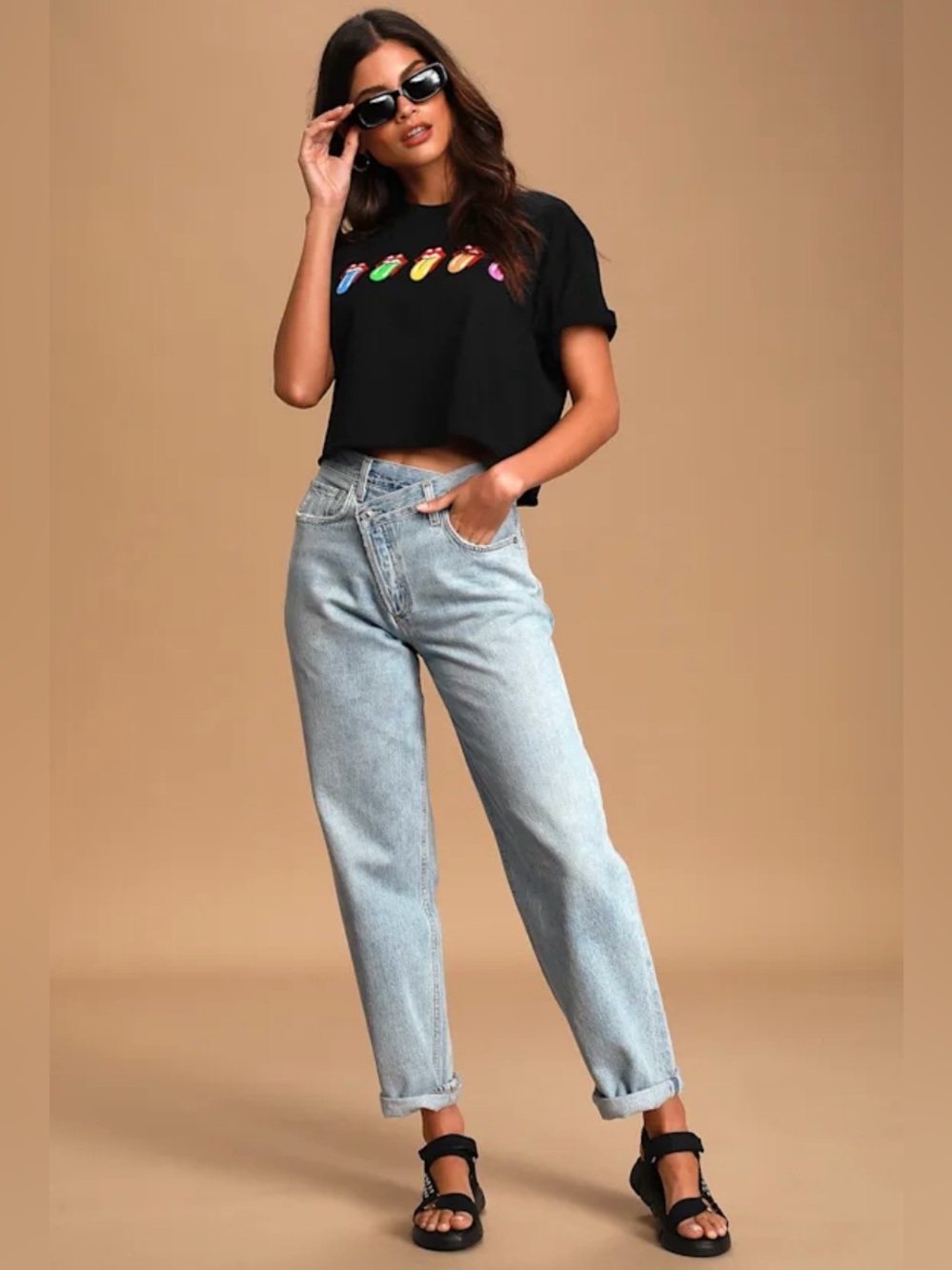 AGOLDE Criss Cross Upsized Jeans in Suburbia - Size 30